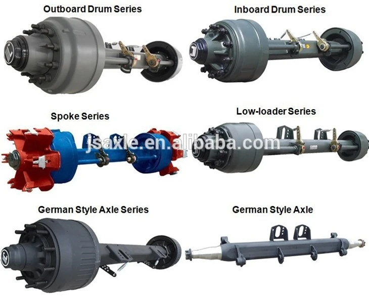 Jinsheng Inboard Drum Lightweight Axle For Semi Trailer Jinsheng Inboard Drum Lightweight Axle For Semi Trailer